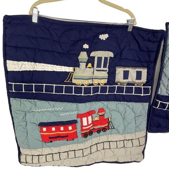 Pottery Barn Kids Pillow Shams, 1 square and 1 rectangular, tie closure - Picture 3 of 13